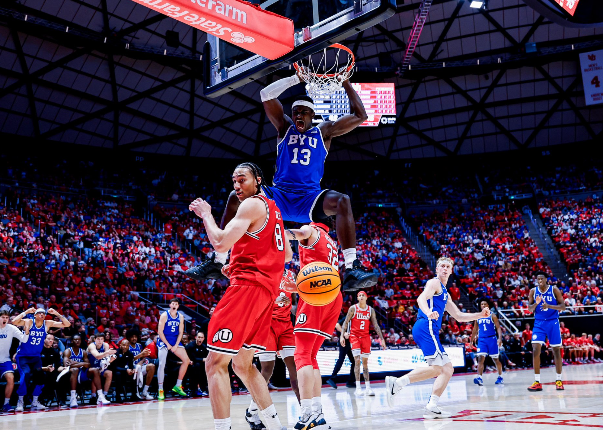 Crucial defensive stops seal No. 9 BYU’s 89-84 win over Utah